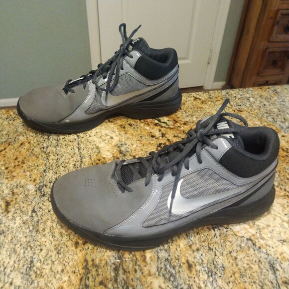 Nike Mens Air Max Overplay VIII Basketball Shoes 643168-003 Gray/Black Sz 11 - Picture 3 of 12